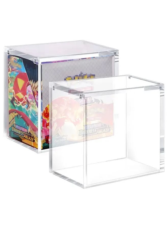 8mm Thick Clear Acrylic Magnetic Case Top Loader Storage Box 1pc For Collectible Trading Cards - Image 2
