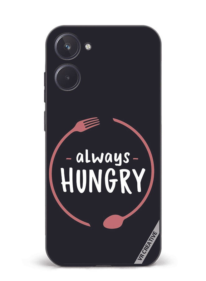 VR CREATIVE Protective Case Cover For Realme 10 Always Hungry Design Multicolour - Image 1