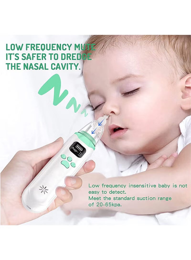 ONETO Electric Silent Baby Nasal Aspirator Automatic Nose Cleaner With Silicone Nose Tips Music Soothing Function Rechargeable Portable Nasal Aspirators - Image 2