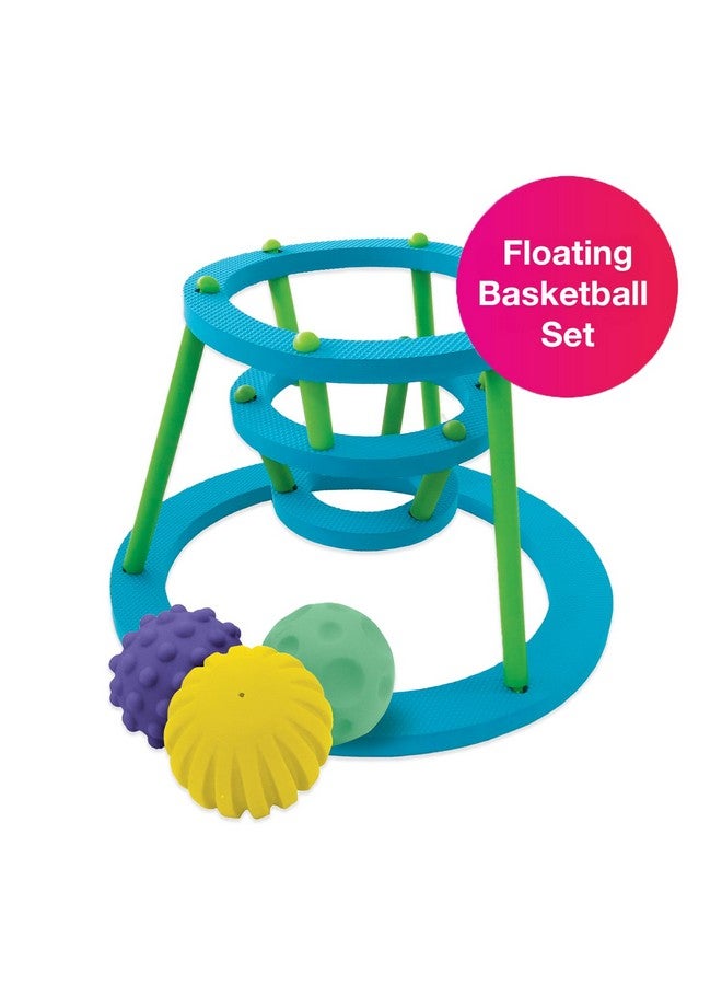 Edushape Sensory Hoops Bathtub Basketball Hoop for Kids - Basketball Bath Game Set for Babies, Toddlers - Baby Basketball Hoop for Toddlers 1-3 - Image 2