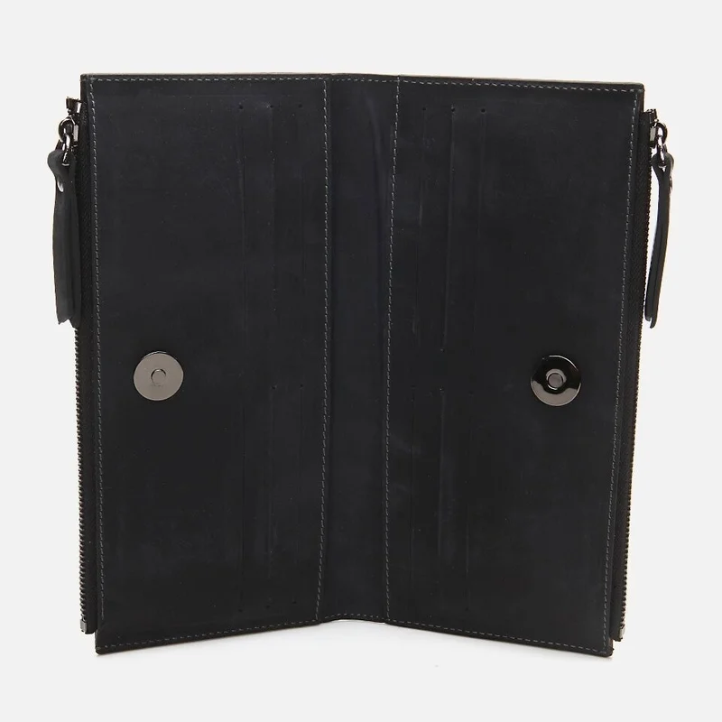 Hotiç 06CUH269180A250 Genuine Leather Anthracite Men's Wallet