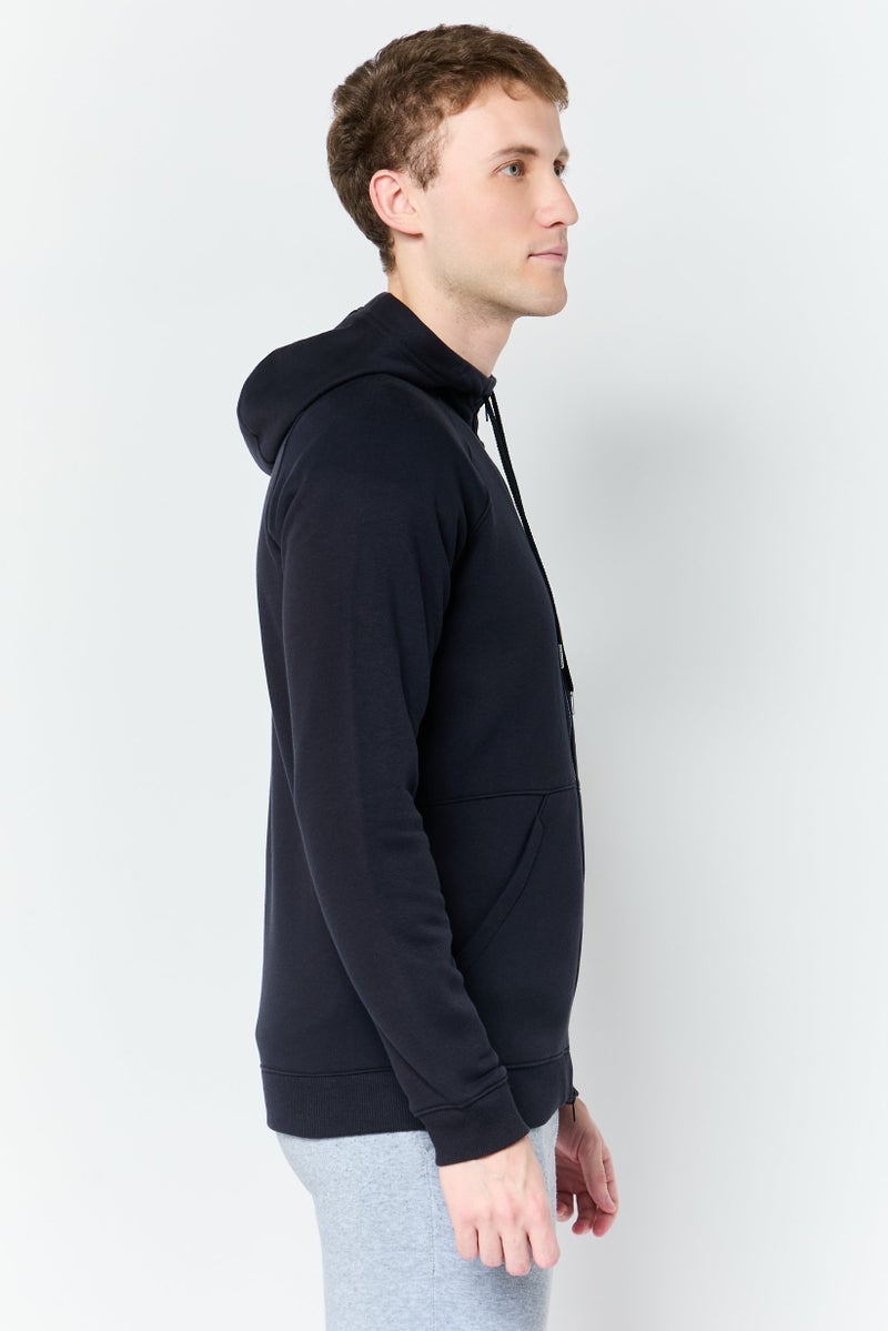 UNDER ARMOUR هودي خارجي طويل الأكمام للرجال، أسود - Image 4