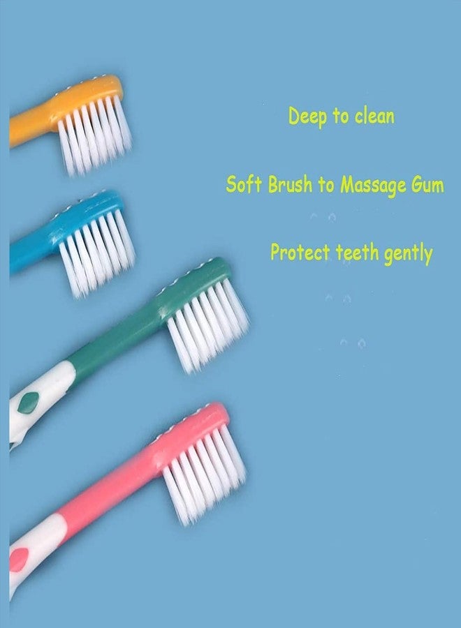 BEHAHAI Kid's Toothbrush, Extra Soft Bristles Toothbrushes for Sensitive Teeth and Receding Gums, Manual Toothbrush for Kids with Tongue Scrubber, Lovely Little Deer Toothbrush for Kids 2-8 Years. (4) - Image 4