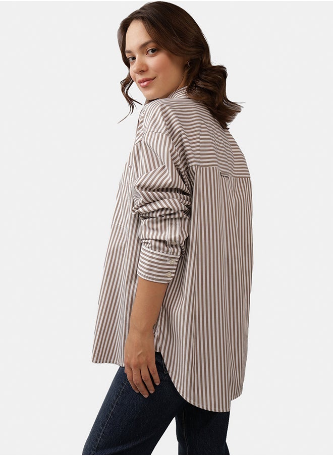 Striped Logn Sleeve Button Down Shirt - pzsku/Z542366606A48C29F7A8CZ/45/_/1739952132/12b4a099-2de7-4320-a842-391a8d84c433