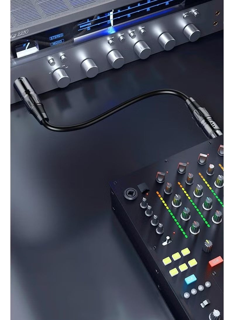 XLR Cables, Microphone Cables (10 ft 4N OFC WIRE) XLR Male to XLR Female Balanced 3 PIN Mic Cables. Compatible with Preamps Speaker Systems and More, 6MM PVC Jacket, XLR Cable - Image 3