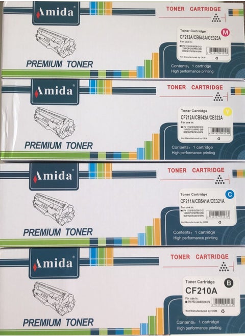 Compatible Toner Cartridge HP 131X CF210X 131A CF210A (BK,C,Y,M) Replacement for HP Pro 200 Color M251n, M251nw, HP Pro MFP M276n Printer