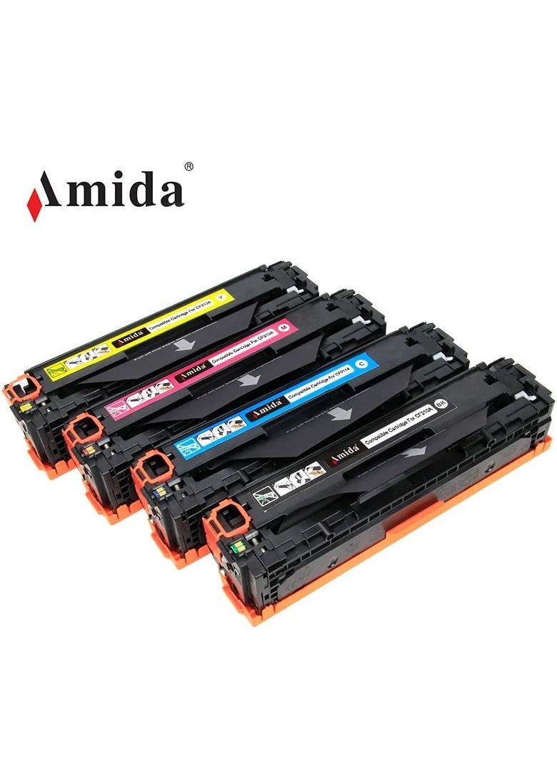 Compatible Toner Cartridge HP 131X CF210X 131A CF210A (BK,C,Y,M) Replacement for HP Pro 200 Color M251n, M251nw, HP Pro MFP M276n Printer