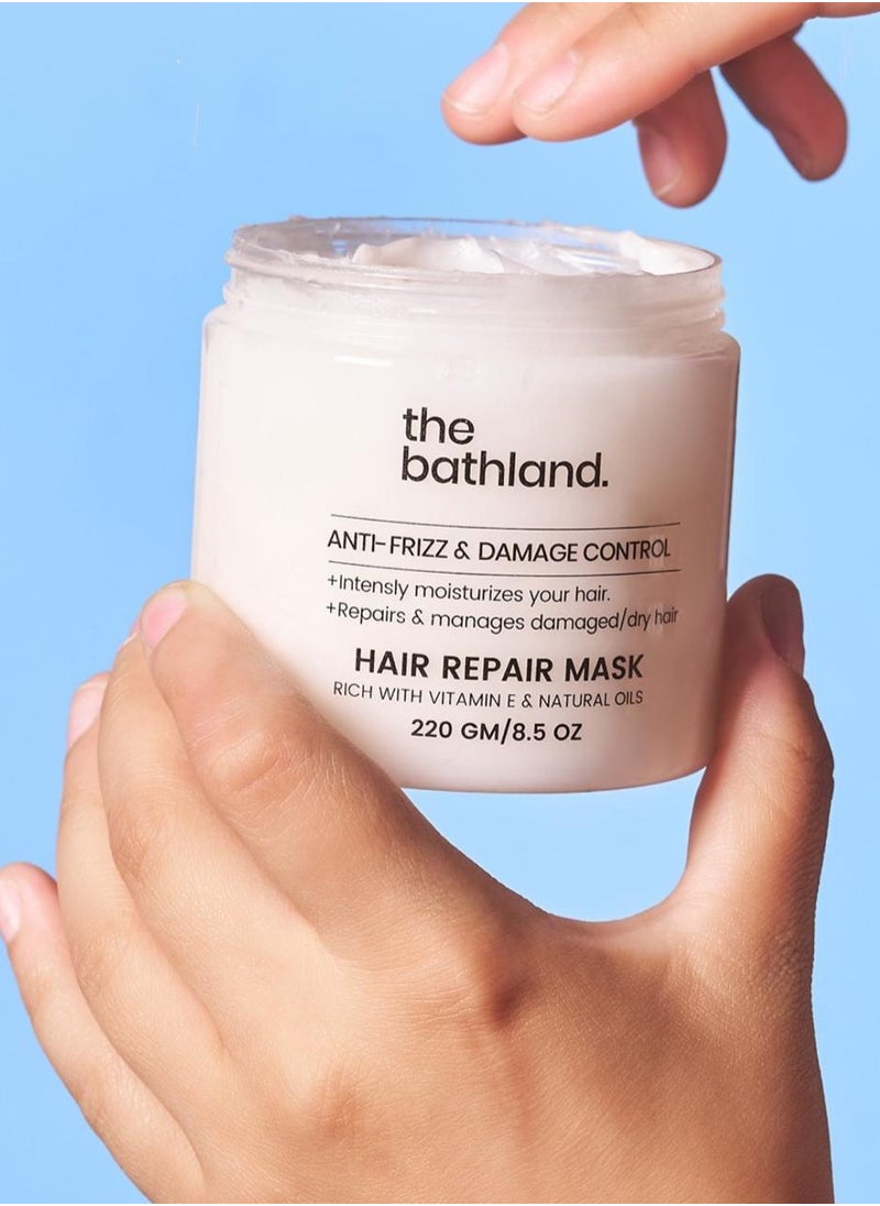 the bath land قناع إصلاح الشعر 