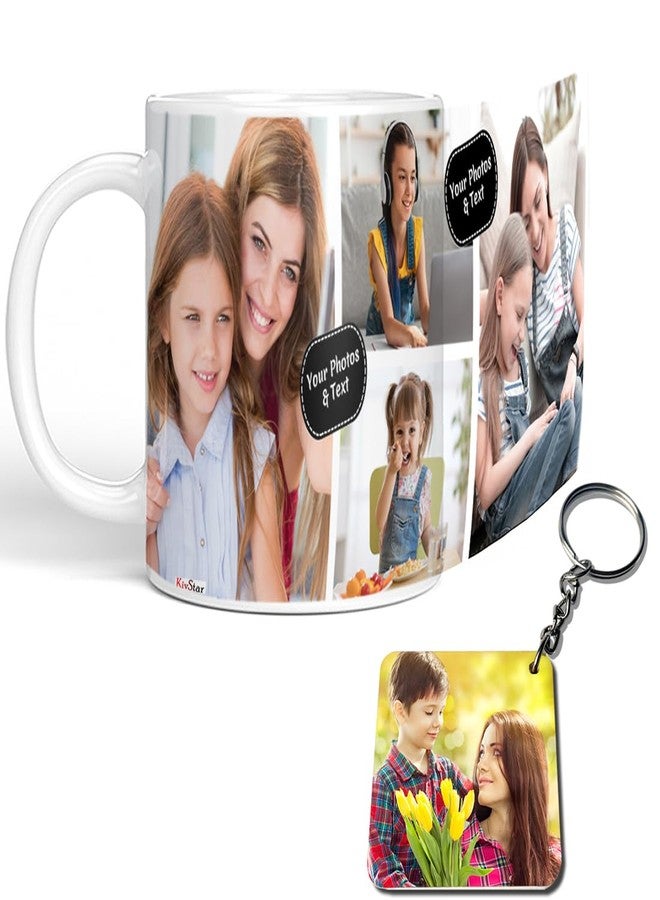 KivStar Personalized Photo & Name Ceramic White Mug - Custom Gift for Birthday, Anniversary, Valentine’s Day (325 ml) - Image 1