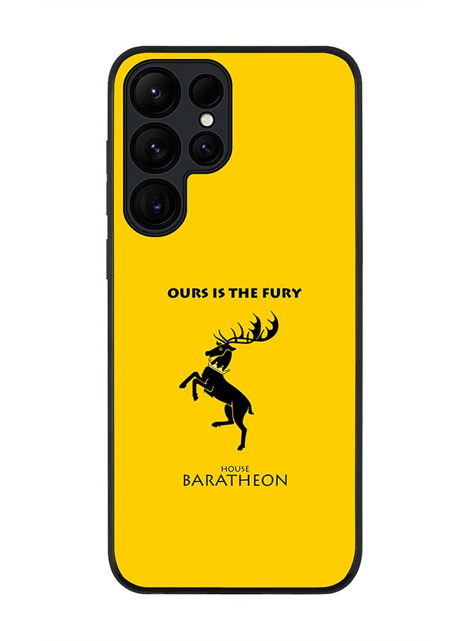 Stylizedd Rugged Black edge case for Samsung Galaxy S24 Ultra, Slim fit Soft Case Flexible Anti Drop TPU Gel Thin Cover- GOT House Baratheon - Image 1