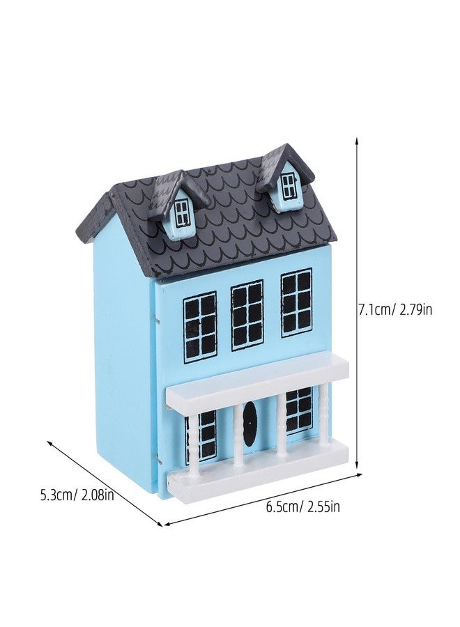 ifundom Miniature House Model 2.79X2.55X2.08In Tiny Dollhouse Decorative Model Adorable Mini House for Home Office Tabletop Display - Image 2