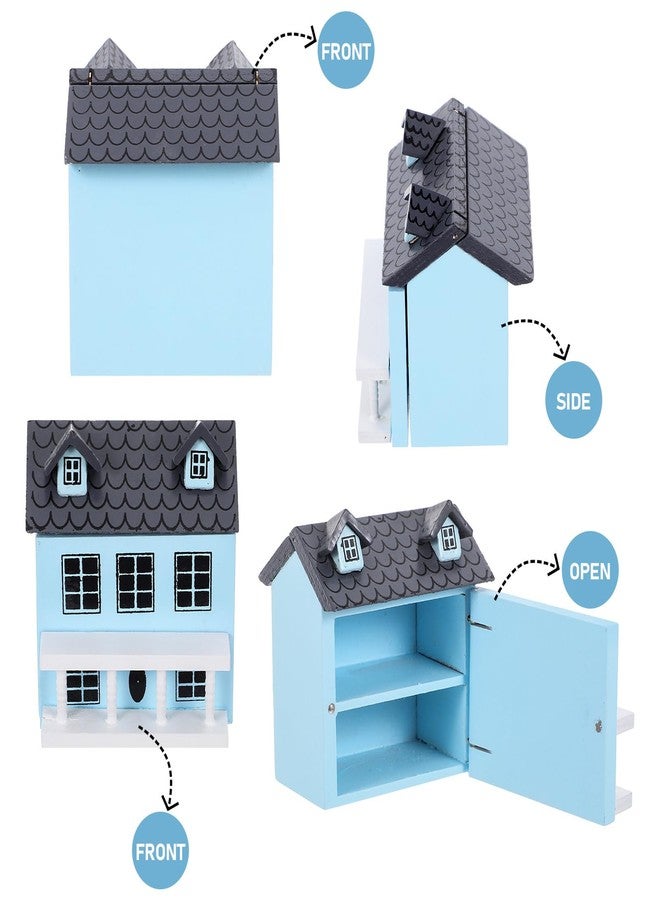 ifundom Miniature House Model 2.79X2.55X2.08In Tiny Dollhouse Decorative Model Adorable Mini House for Home Office Tabletop Display - Image 3