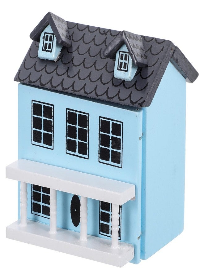 ifundom Miniature House Model 2.79X2.55X2.08In Tiny Dollhouse Decorative Model Adorable Mini House for Home Office Tabletop Display - Image 1