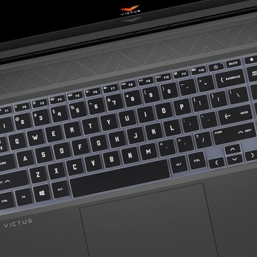 CASOSHIELD Keyboard Cover for 15.6" 16.1" HP Victus 15-fa0025nr fa0031dx fa0747nr fb0028nr 15t-fa000 15z-fb000 16-e0010nr d0020nr d0030nr d1010nr 16t-d100 16z-e100 Protector Cover Accessories (Black) - Image 3