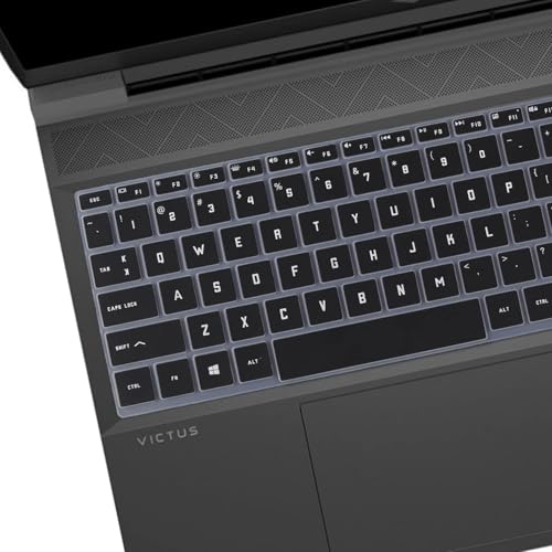 CASOSHIELD Keyboard Cover for 15.6" 16.1" HP Victus 15-fa0025nr fa0031dx fa0747nr fb0028nr 15t-fa000 15z-fb000 16-e0010nr d0020nr d0030nr d1010nr 16t-d100 16z-e100 Protector Cover Accessories (Black) - Image 2