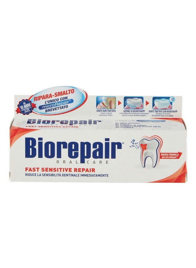 بيوريبير: معجون أسنان "إصلاح سريع للأسنان الحساسة" مع مايكروريبير، تركيبة جديدة - أنبوب 75 مل (2.5 أونصة سائلة) [مستورد من إيطاليا] - Image 2
