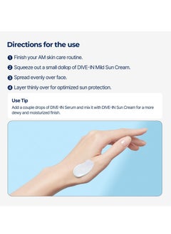 DIVE IN Mild Sun Cream SPF50+ PA++++ - 60ml - pzsku/Z54242EAAE6134240ABE2Z/45/_/1739460298/ebb79796-ef53-433b-97d0-7497aef92b1b