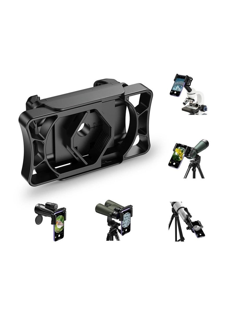 KASTWAVE - Telescope Phone Adapter, Big Type Smartphone Adapter Mount, Universal Phone Mount, One-Piece Smartphone Binocular Adapter for iPhone/Android, for Spotting Scope Telescope Binocular Monocular - Image 1