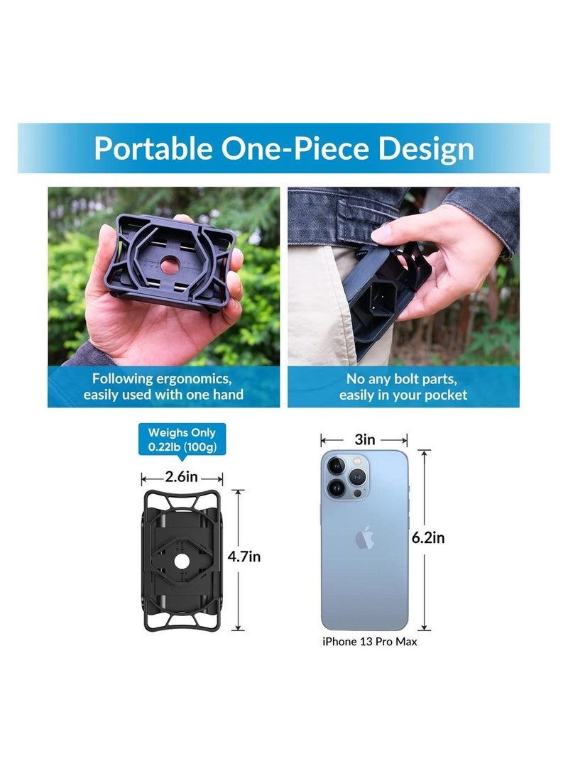 KASTWAVE - Telescope Phone Adapter, Big Type Smartphone Adapter Mount, Universal Phone Mount, One-Piece Smartphone Binocular Adapter for iPhone/Android, for Spotting Scope Telescope Binocular Monocular - Image 1