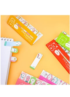 SYOSI SYOSI 5 Pack Cute Sticky Notes Cartoon Animal Bookmarks 5 Styles Post Self Sticky Notes for Office Home Kids Students Roommates Tab Gifts 600 Sheets  - Image 5