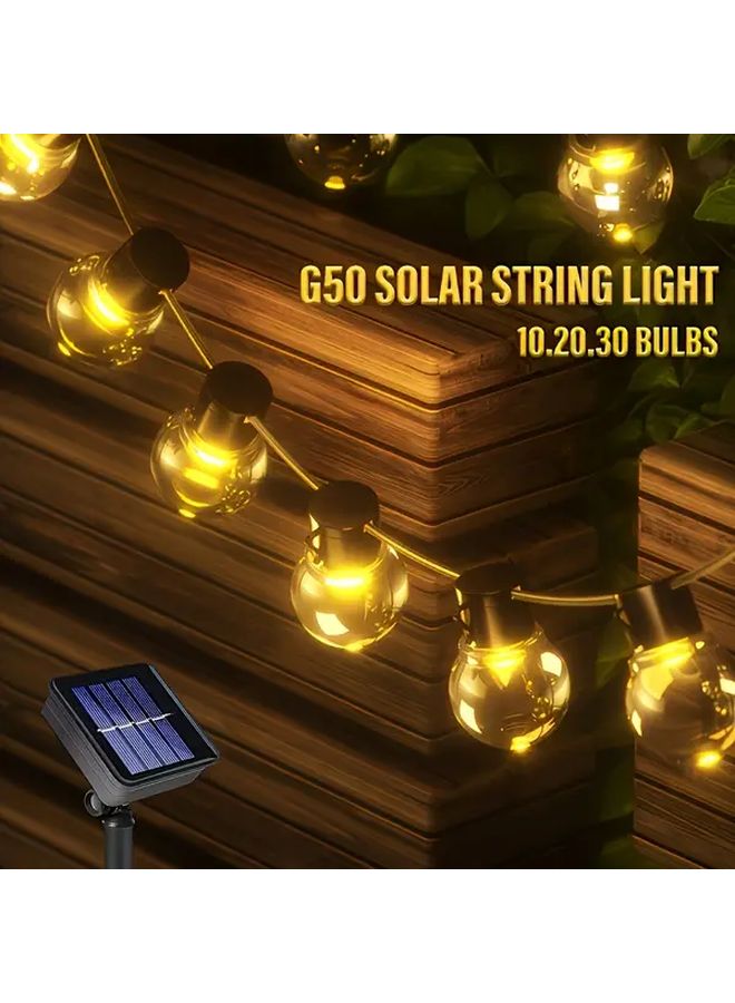 Outdoor Solar String Lights 30 Bulbs 31 17FT For Garden Patio Balcony - Image 2