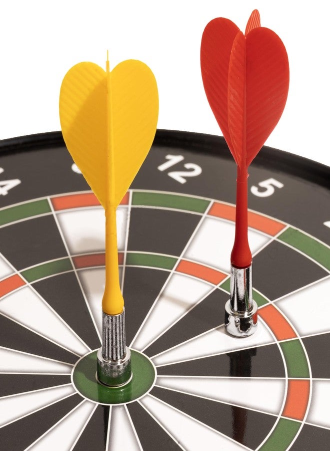 ROARIFY Magnetic Dart Board Set - 11 Inch Wide with 4 Magnetic Darts | Safe Dartboard Target Board Game Set | Score Dartboard Kit Set for Indoor and Outdoor (28 Cm Diameter) (Black Color) - Image 4