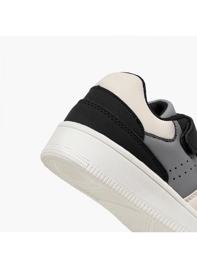LBL by Shoexpress Boys Panelled Sneakers with Hook and Loop Closure