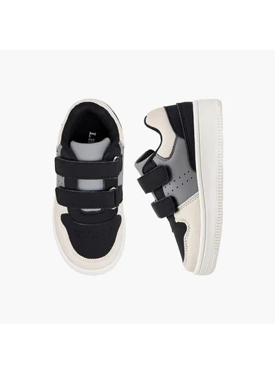LBL by Shoexpress Boys Panelled Sneakers with Hook and Loop Closure