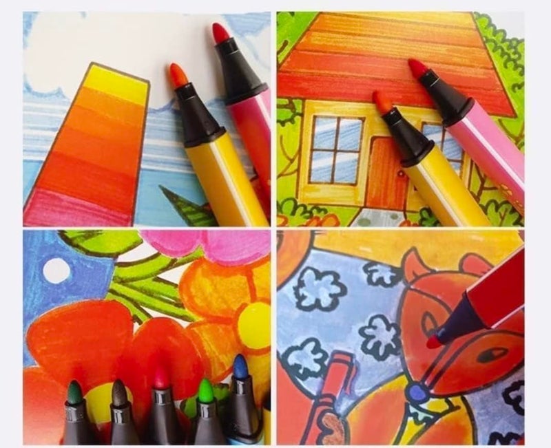 MOROVIK Washable Watercolor Pens Set - Colouring Kit Art Markers Colour Sketch Pens Set Kids Artists Sketching Drawing Materials Craft Supplies Return Gift (24) - Image 3