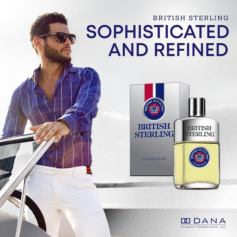 Dana British Sterling By Dana For Men. Cologne Splash, 3.8-Ounces - Image 2