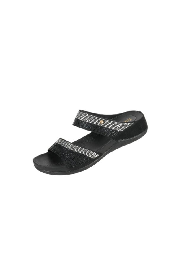 Michelle Morgan - 092-3013 Michelle Morgan Ladies Casual Sandals 414RJ27E Black - Image 1