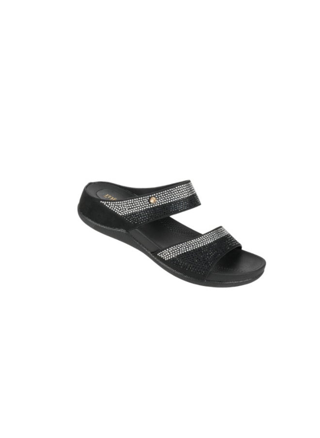 Michelle Morgan - 092-3013 Michelle Morgan Ladies Casual Sandals 414RJ27E Black - Image 1
