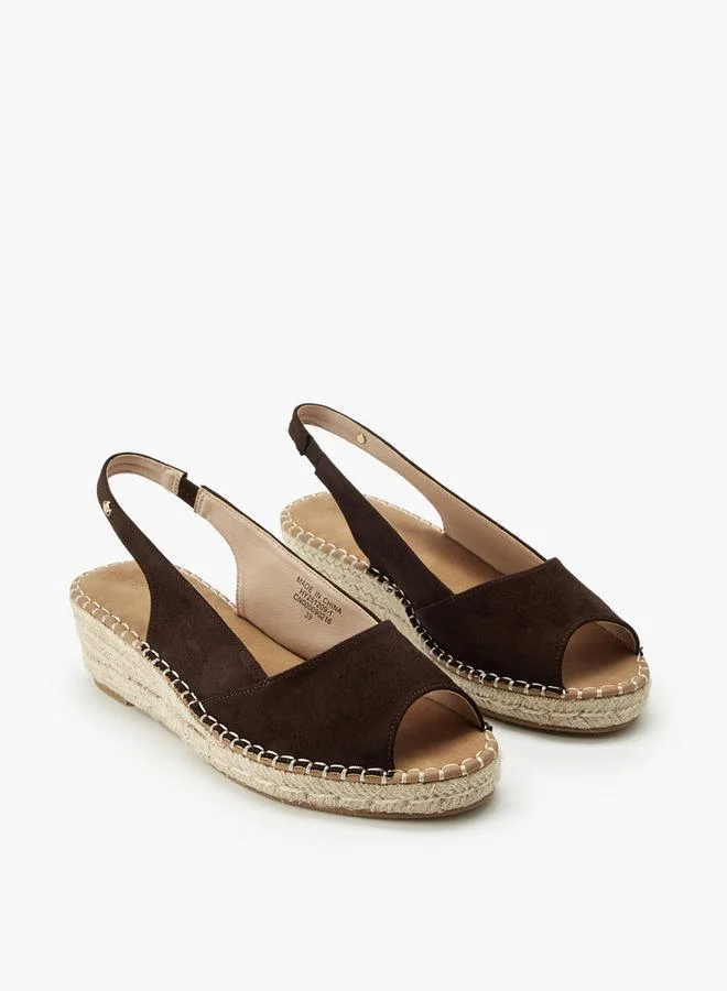 Peppermint Women Peep Toe Espadrille Sandals