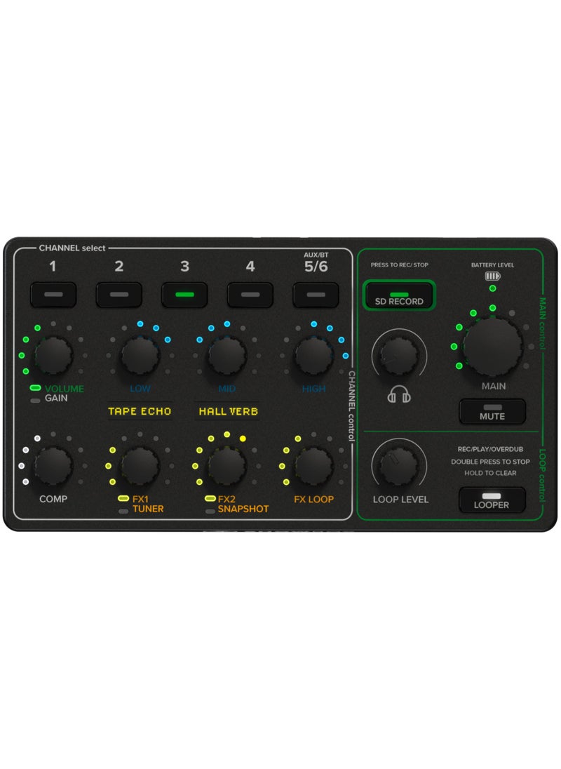 Mackie - Mackie ShowBox 400 Watt Battery Powered 6 Channel All-In-One Performance Rig With Breakaway Mix Control - Image 1