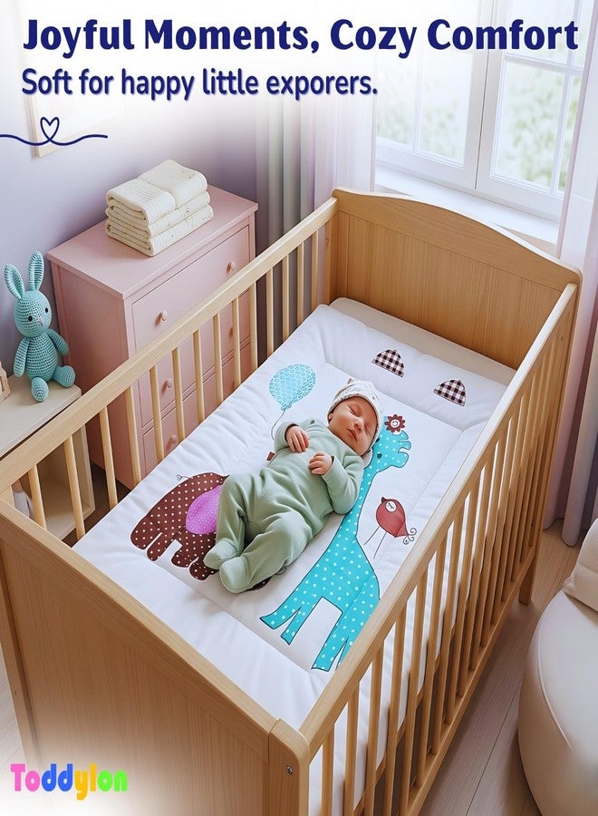 Toddylon Baby Bedding Set for New Born Baby | 3 PCS Cotton Carry Bag, Mosquito Net Bed & Infant Mattress| Folding Infants Bed 0–6 Months (Blue) - Image 3