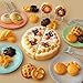 GILOBABY 34PCS Tea Party Play Food Set Complete Bakery Pretend Play Toys with Cake Donuts Cookies Plates for Kids Ages 4 5 6 7 8 - Image 2