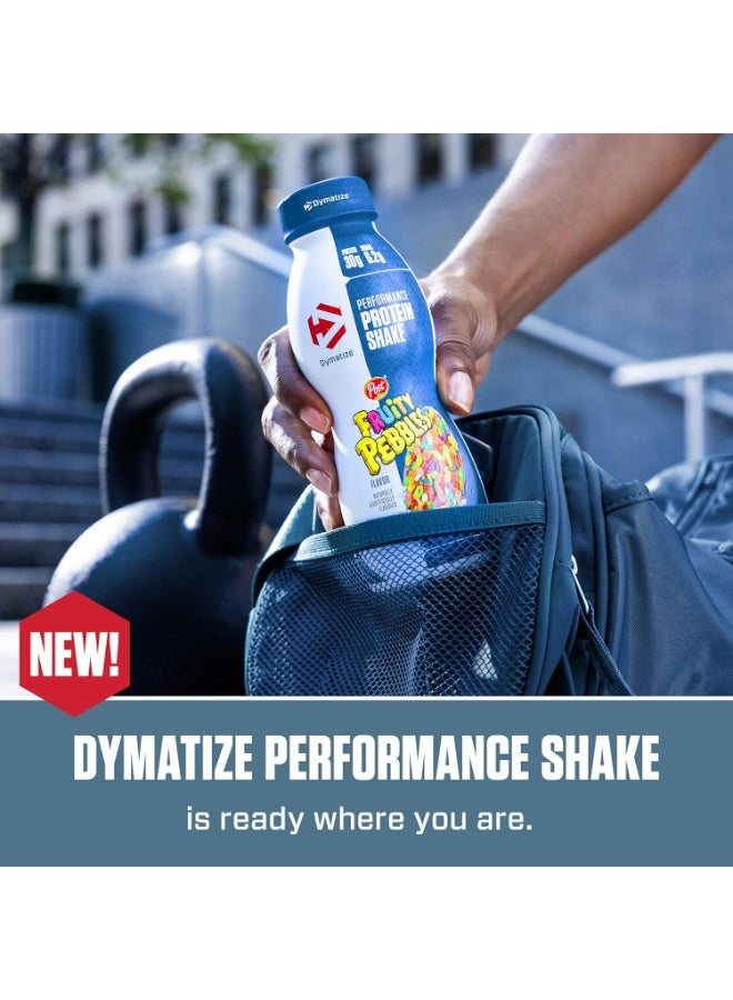 Dymatize ISO100 Performance Protein Shake Ready to Drink, 100% Whey Isolate, Fruity Pebbles, 330ml, Pack of 12 Bottles - Image 5