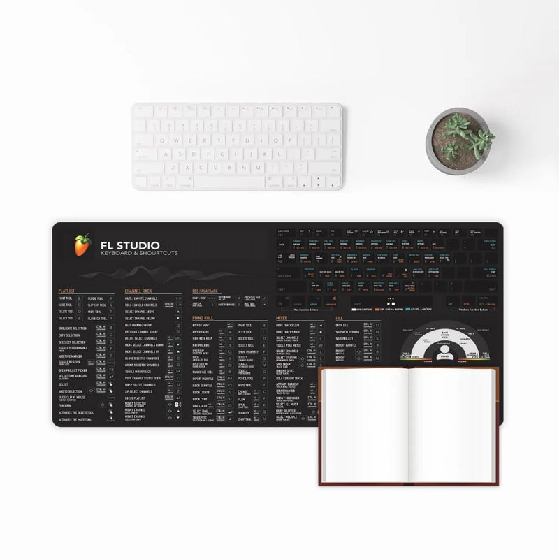 FL Studio Shortcuts Large Desk Mat 31.5x15.75 Inch Multicolor for Gaming And Streaming - Image 3