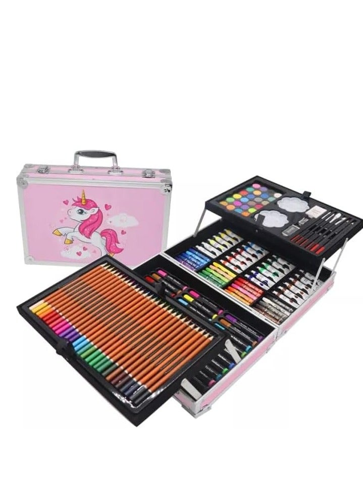 حزمة مستلزمات فنية من 145 قطعة متعدد الألوان - Image 1