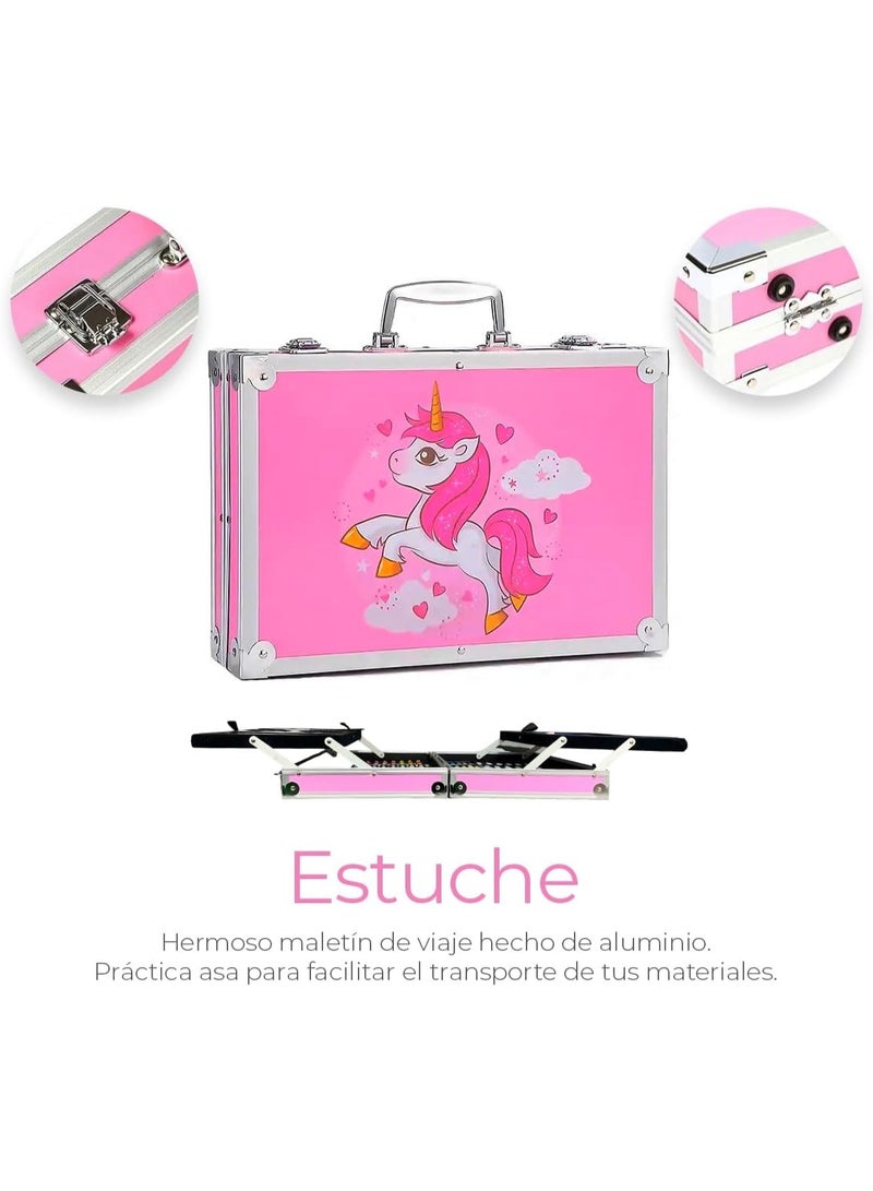 حزمة مستلزمات فنية من 145 قطعة متعدد الألوان - Image 3