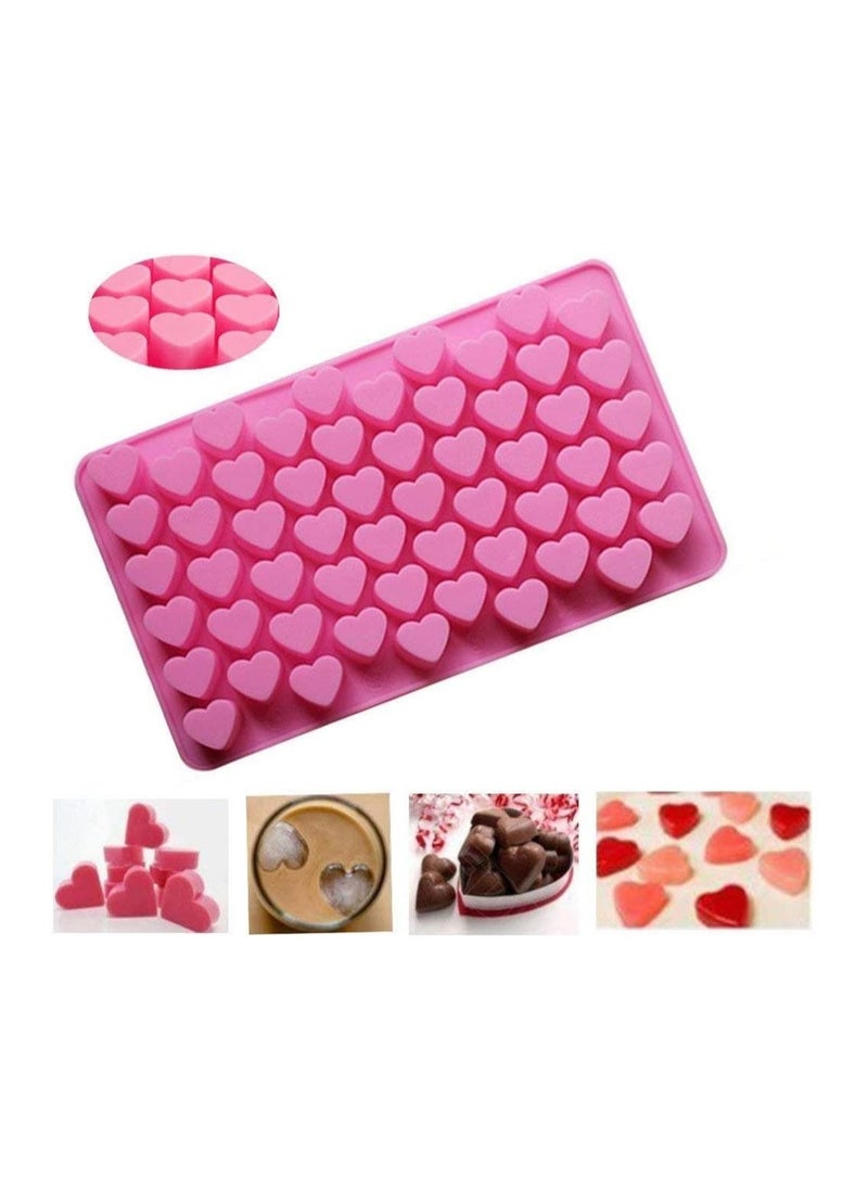 Cool Baby COOLBABY Silicone Chocolate Mold 1 Pack Heart Shaped Baking Mold, 55 Holes Non-stick Silicone Mold Tray for Hot Chocolate Candy Jelly  - Image 5