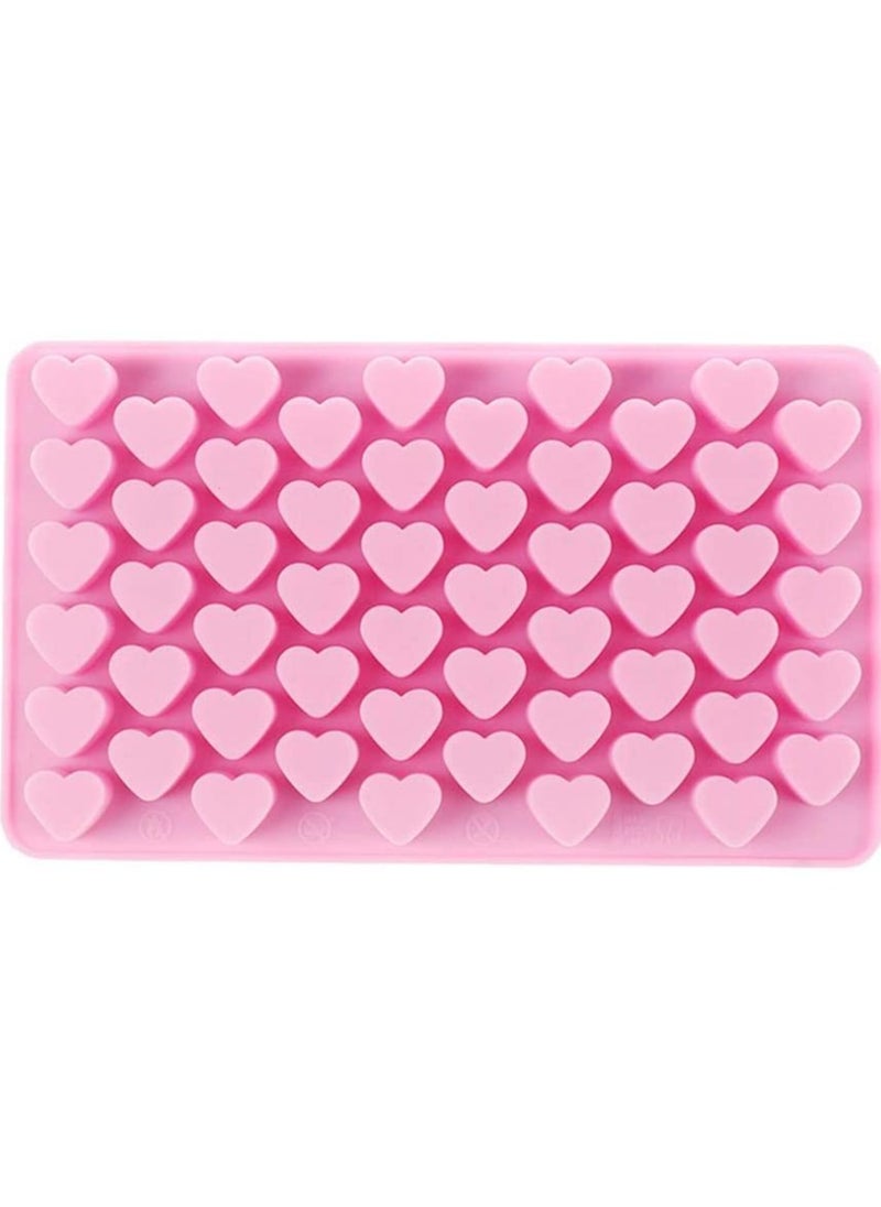 Cool Baby COOLBABY Silicone Chocolate Mold 1 Pack Heart Shaped Baking Mold, 55 Holes Non-stick Silicone Mold Tray for Hot Chocolate Candy Jelly  - Image 1