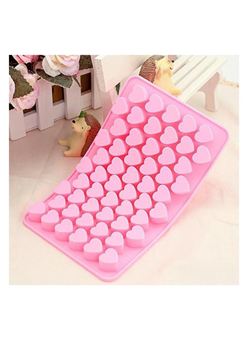 Cool Baby COOLBABY Silicone Chocolate Mold 1 Pack Heart Shaped Baking Mold, 55 Holes Non-stick Silicone Mold Tray for Hot Chocolate Candy Jelly  - Image 2