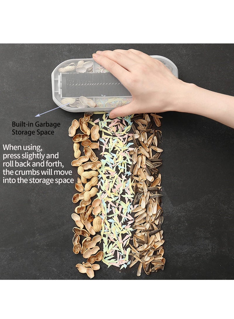 Y&D 2 Pcs Crumb Sweepers, Reusable Handheld Table Sweeper, Nutshell Soft Bristles Debris Collector for Mat Bed Sofas Clothes Sheets Cleaning - Image 2