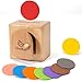 Woodtoe Montessori Coin Box for Toddlers Montessori Toys for 1 2 3 Year Old Fine Motor Skills Toys Wooden Sensory Toy Object Permanence Educational Toy 1st One First Birthday Gift for Boys Girls - Image 2