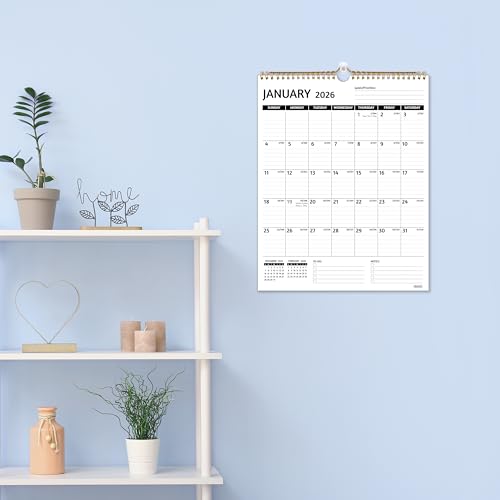 BowCuk Wall Calendar 2026-2027 – Calendar 2026-2027 Wall, 2 Year Calendar, Jan 2026 - Dec 2027, 11.5 x 14.5 In, 2026 Calendar with Large Blocks, Thick Paper, Holidays, To-do ＆ Notes, Great for Organizing - Image 2