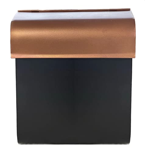 NACH Mailboxes for Outside Wall Mount, 12 x 4.5 x 10 inch, Black Mailbox for Door, Waterproof Mailbox Wall Mount - The Dominion Mailbox - Image 2