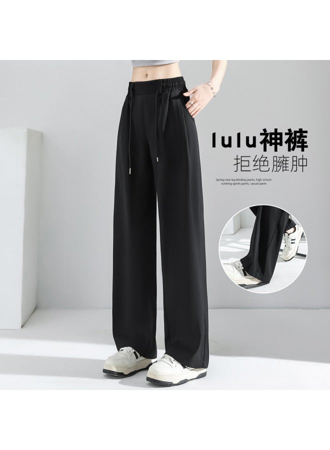 Baleno flared Versatile Casual Pants - Elegant Loose Fit Summer Thin Straight-leg Trousers For Women - Image 3