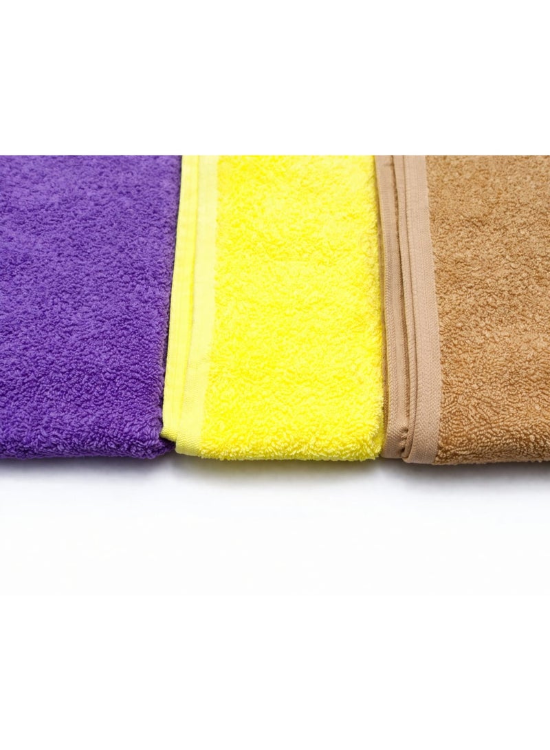 High-quality cotton baby towel set, 50x80 cm, 3 pieces - Image 3