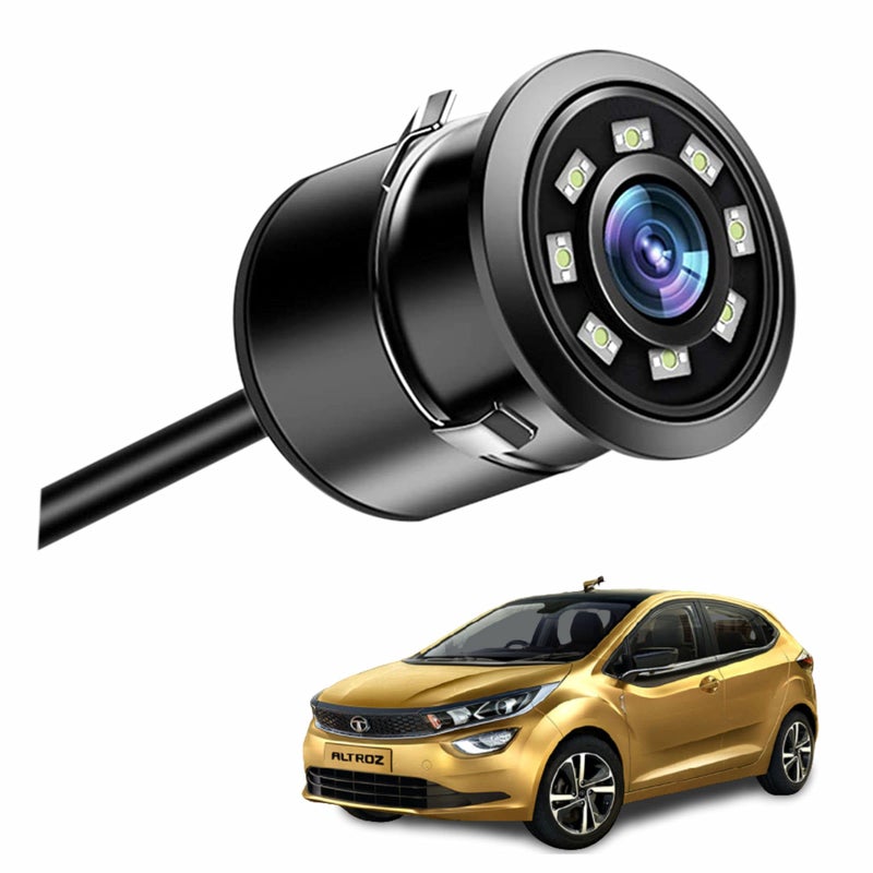 Asryd Car Rear Backup Camera, Rear View LED Night Vision Camera Waterproof 170 Degree Wide Angle, Black, Reverse Camera Parking Guide for Tata Altroz (1 LED Camera) - Image 5
